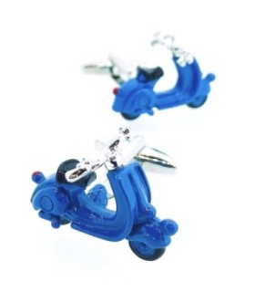Gemelos para Camisa Vespa 3D Azul Mod II