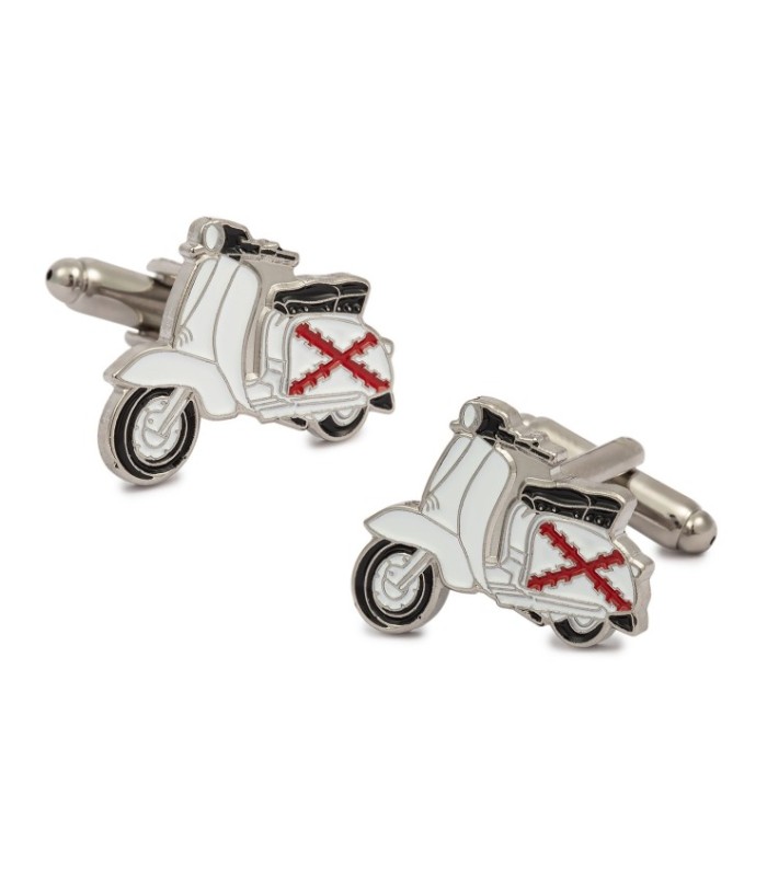Gemelos para Camisa Vespa Lambretta Aspa de Borgoña