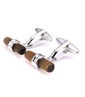 Gemelos para camisa Vintage Crystal Square Marron