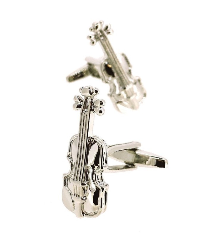 Gemelos para Camisa Violin Acero