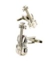 Gemelos para Camisa Violin Acero