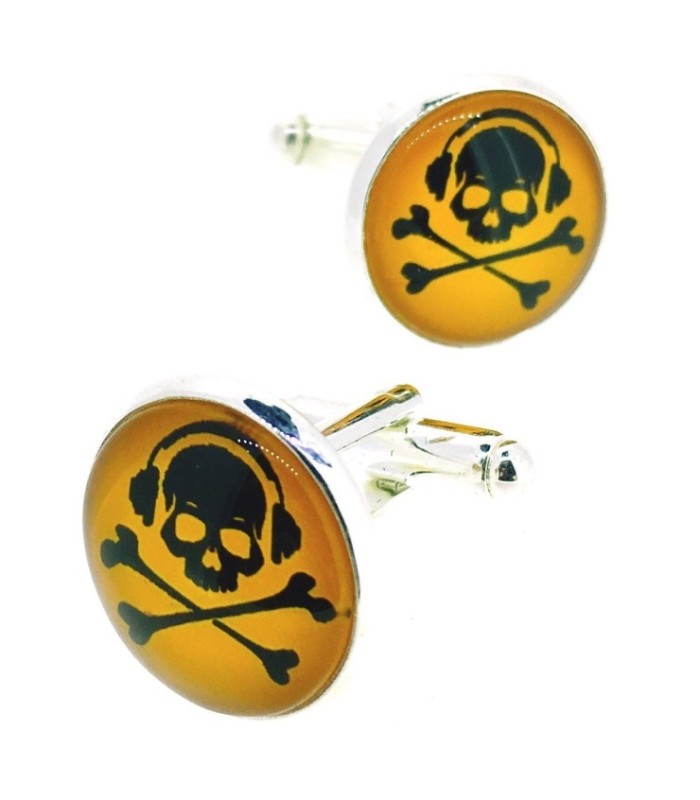 Gemelos para camisas Magglass Calavera DJ