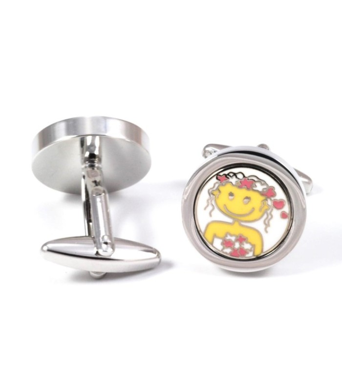 Gemelos Pareja de Novios Rosa