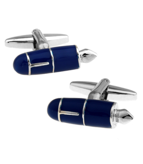 Gemelos Pluma Estilográfica Azul