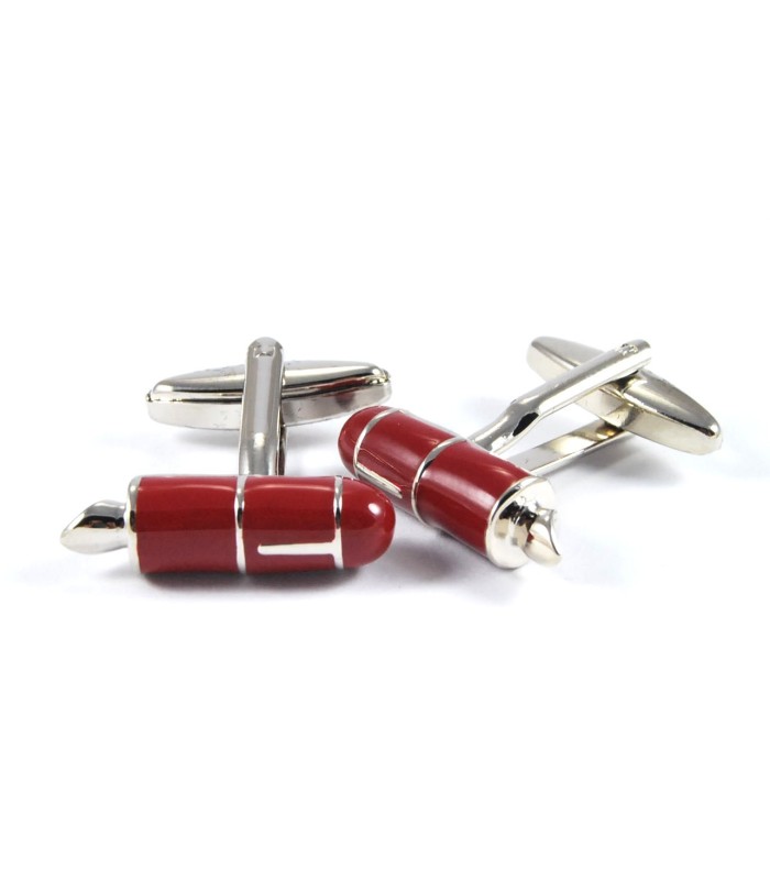 Gemelos Pluma Estilográfica Roja