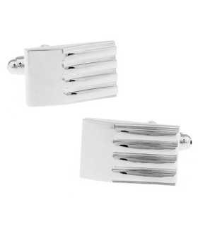 Gemelos Wedding Elegant Stripes on Steel