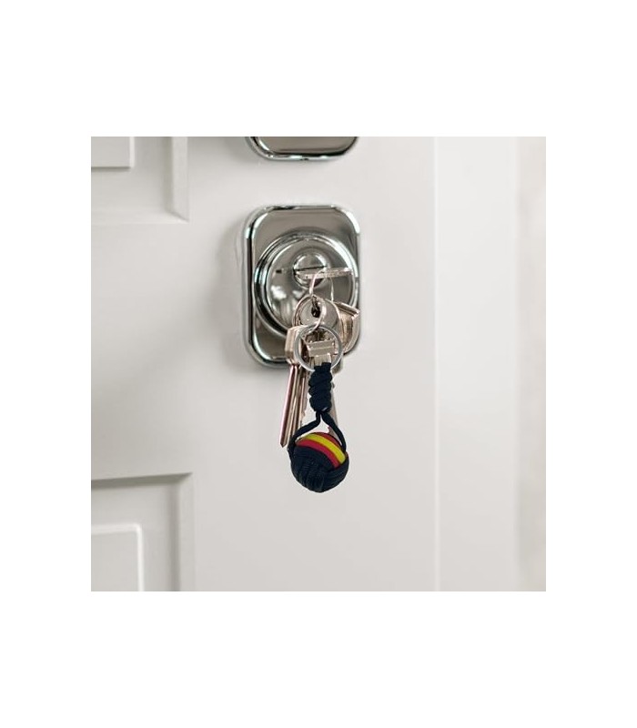 Llavero de Borla Negra Bandera Republicana de España 3cm