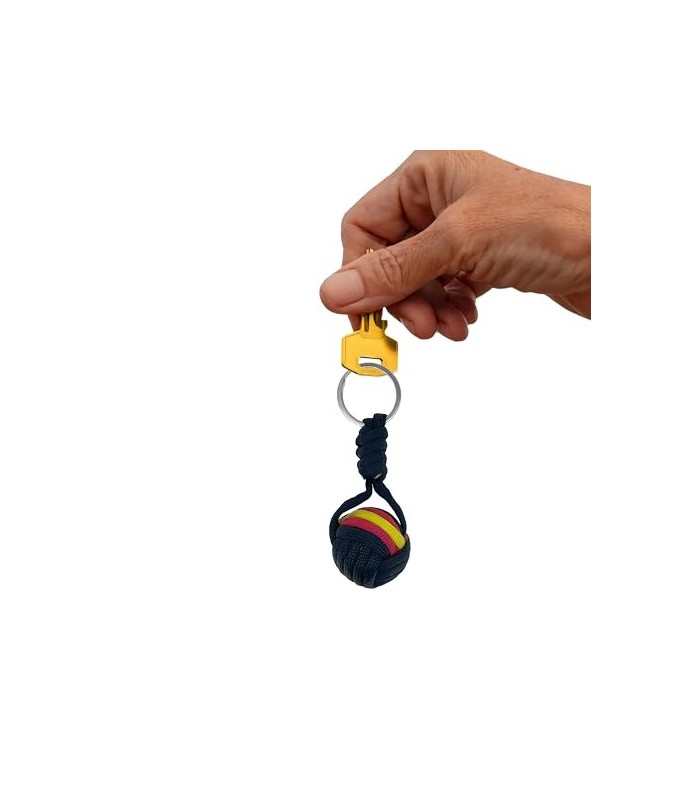 Llavero de Borla Negra Bandera Republicana de España 3cm