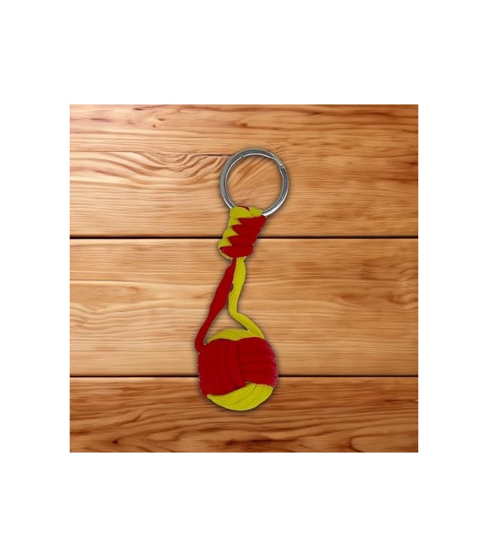Llavero de Borla Roja y Amarilla Bandera de España 3 cm