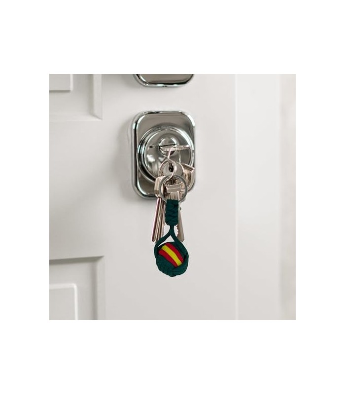 Llavero de Borla Verde Bandera de España 3 cm