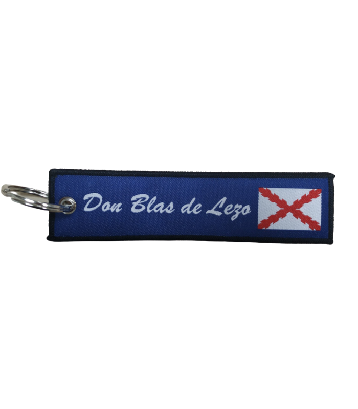 Llavero Lona Don Blas de Lezo Inglaterra 13x3 cm
