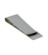Money Clip Pinza de Billetes Plateado Liso 5,5x2cm