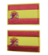 Pack 2 Parches Termoadhesivos Bandera España 6x3,8cm
