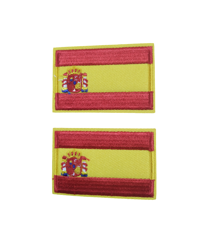 Pack 2 Parches Termoadhesivos Bandera España 6x3,8cm