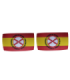Pack 2 Parches Termoadhesivos Bandera España Lema Tercios de Flandes mod 2 8x4,5cm