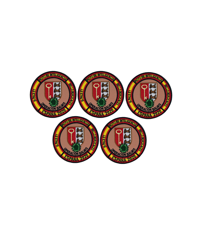 Pack 5 Parches Operación Balmis 2020 RGTO Inteligencia