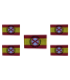 Pack 5 Parches Termoadhesivos Bandera España Lema Tercios de Flandes 8x5cm