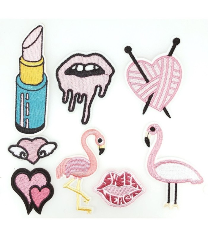 Pack Nº 3 de 8 Parches Bordados Termoadhesivos