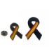 Pack Parche y Pin Lazo Negro España Black Ribbon Spain