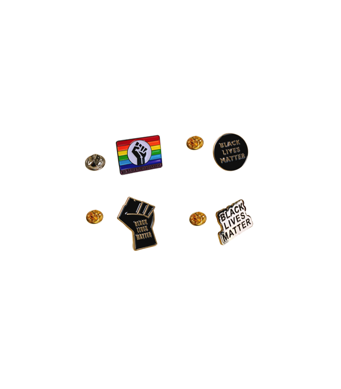 Pack Pines de Solapa Black Lives Matter