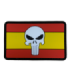 Parche Bandera de España Punisher Hook and loop 8x5 cm