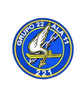 Parche Bordado Termoadhesivo Grupo 22 Ala 11 221 8cm