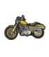 Parche Bordado Termoadhesivo Harley Davidson Amarilla 9,5x5cm