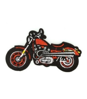 Parche Bordado Termoadhesivo Harley Davidson Rojo 9,5x5cm