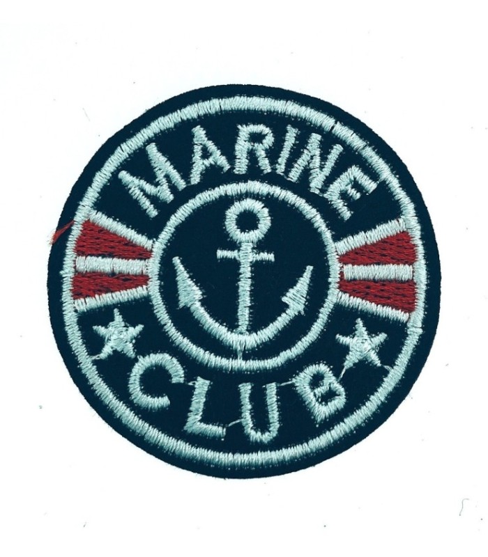 Parche Bordado Termoadhesivo Marine Club 5 cm