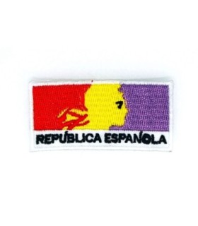 Parche Bordado Termoadhesivo Republica Española 6x3cm