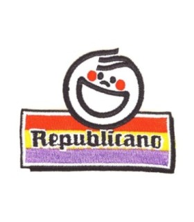 Parche Bordado Termoadhesivo Republicano 7x 5,5cm