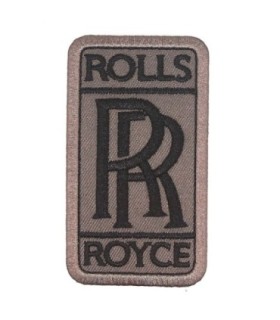 Parche Bordado Termoadhesivo Rolls Royce 8x4,5cm