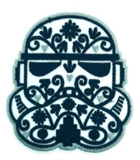 Parche Bordado Termoadhesivo Stormtrooper 8 cm