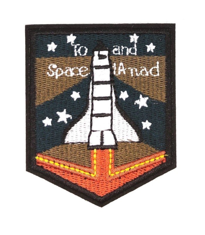 Parche Bordado Termoadhesivo To Space 8x6,5cm