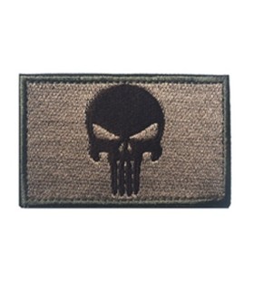 Parche Bordado Velcro Calavera The Punisher 8 cm