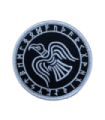Parche Cuervo Raven Futhark 7 cm Termoadhesivo