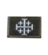 Parche Hook and Loop Cruz de Jerusalén – Parches Templarios - 8x5cm