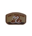 Parche Hook and Loop Dont tread on me- Color Marrón - 78x49mm