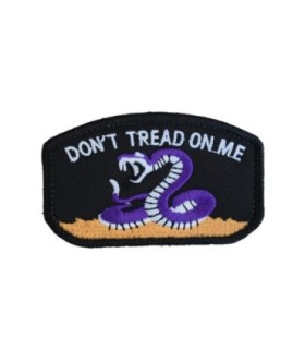 Parche Hook and Loop Dont tread on me- Color Negro - 78x49mm