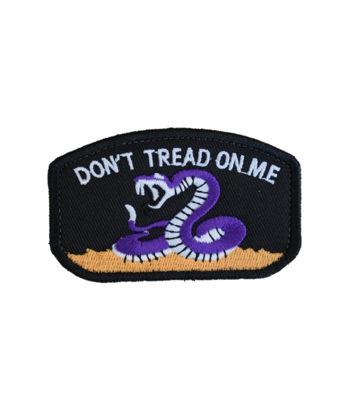 Parche Hook and Loop Dont tread on me- Color Negro - 78x49mm
