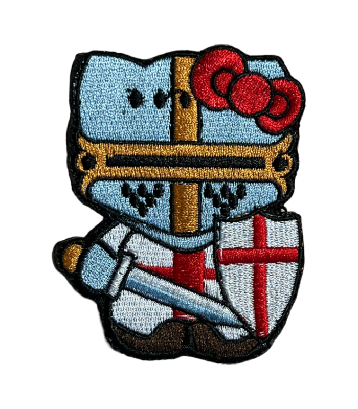 Parche Hook And Loop hello kitty Templaria - Tamaño: 5,5x8cm