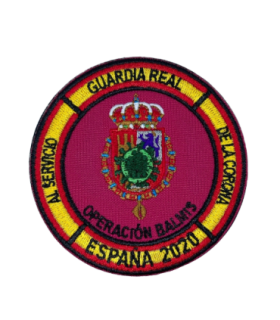 Parche Hook and Loop Operacion Balmis 2020 Guardia Real 8cm