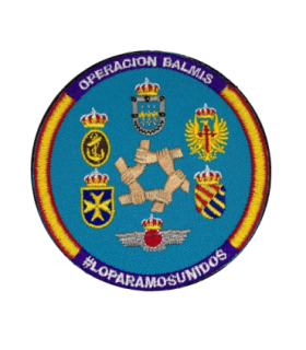 Parche Hook and Loop Operacion Balmis 2020 Lo Paramos Unidos 8cm