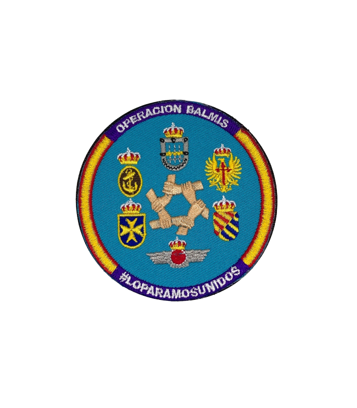 Parche Hook and Loop Operacion Balmis 2020 Lo Paramos Unidos 8cm