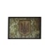 Parche Hook and Loop Parche emblema de ucrania en fondo militar 8x5cm- Gemelolandia