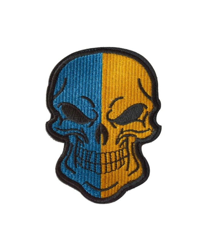 Parche Hook and loop Punisher bandera de ucrania 9x6,5cm- Gemelolandia
