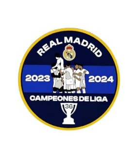 Parche PVC Hook and Loop Equipo Campeón de Fútbol 2023-2024 8cm