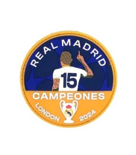 Parche PVC Hook and Loop Equipo Español Blanco 15º Campeón de Europa 8cm