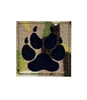 Parche Reflectante Hook and Loop Bear Paw Camuflaje Militar 5x5cm