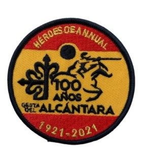 Parche Termoadhesivo 100 aniversario de la Gesta de Alcantara 7cm